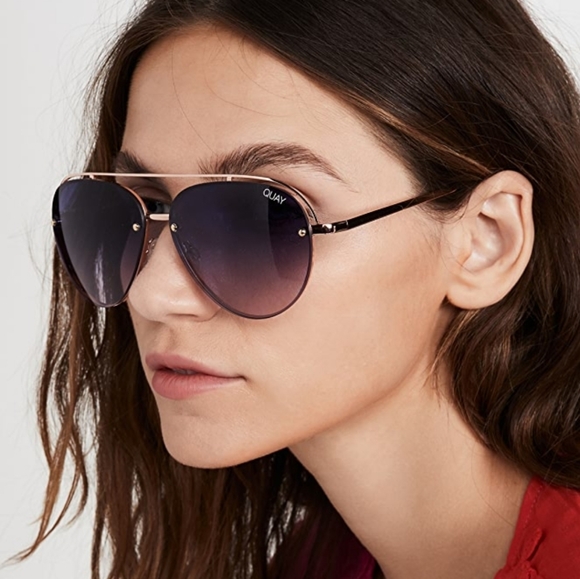 Quay Australia "Long Story" Gold/Smoke Sunglasses New With Tags *Authentic* Quay Australia "Long Story" Gold/Smoke Sunglasses New With Tags *Authentic*